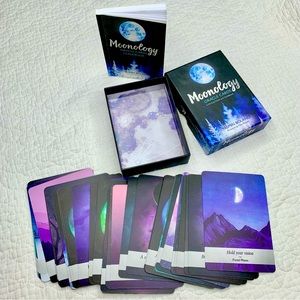 Moonology Oracle Cards by Yasmin Boland Astrology Deck Guidebook Tarot Cards